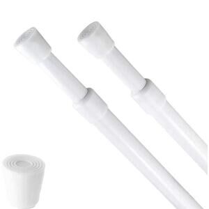 Adjustable Tension Curtain/Shower Rod – No Drilling, Non-Slip